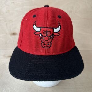 Chicago Bulls Snapback Hat Cap NBA Embroidered Adidas Black Red